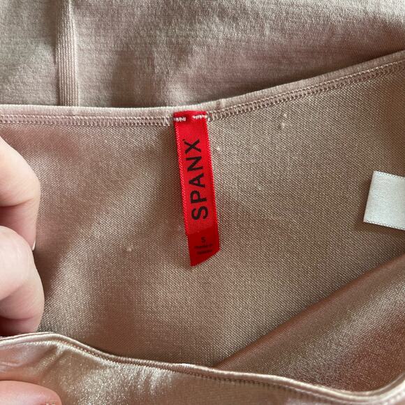 Spanx Slimmer & Shine Strapless Slip Rose Gold Size Small Nude Slimming Shaping - Picture 14 of 16
